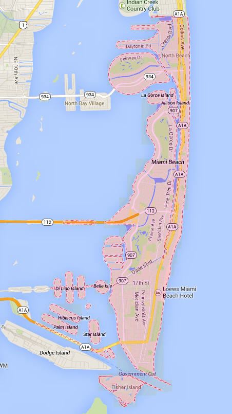 Miami Beach Map