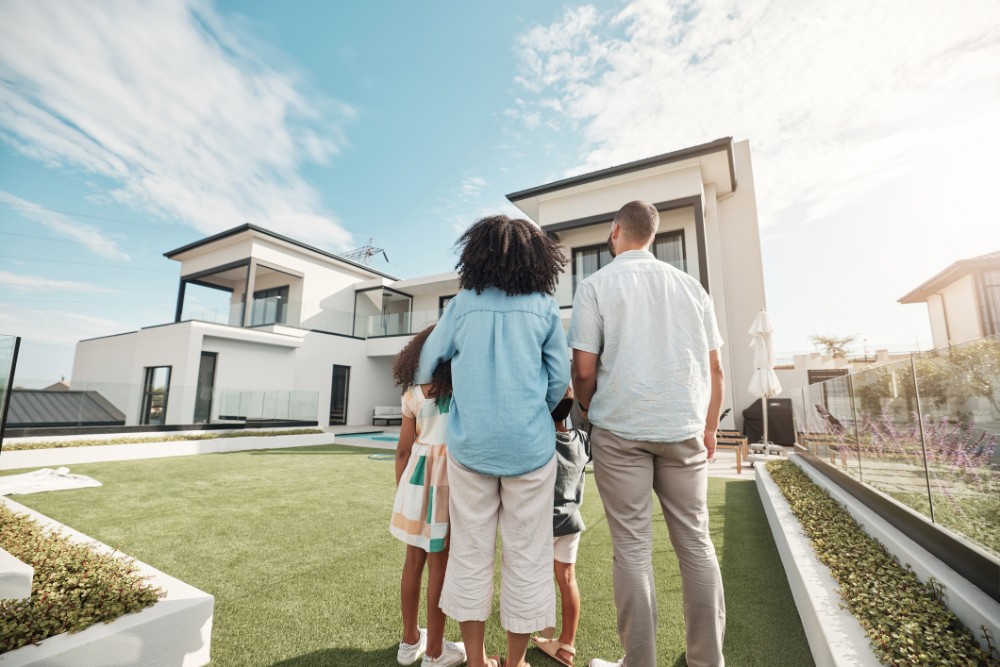 new house and family